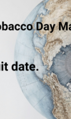 World No Tobacco Day May 31. Set your quit date.