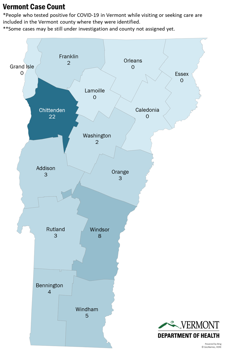 cases by county