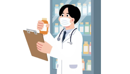 Doctor with medication