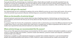 Influenza (Flu) Antiviral Drugs handout image from CDC